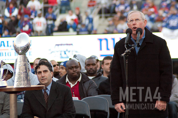Head Coach Tom Coughlin | Super Bowl XLVI Celebration at MetLife Stadium