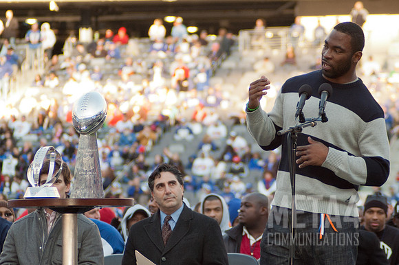 Justin Tuck | Super Bowl XLVI Celebration at MetLife Stadium