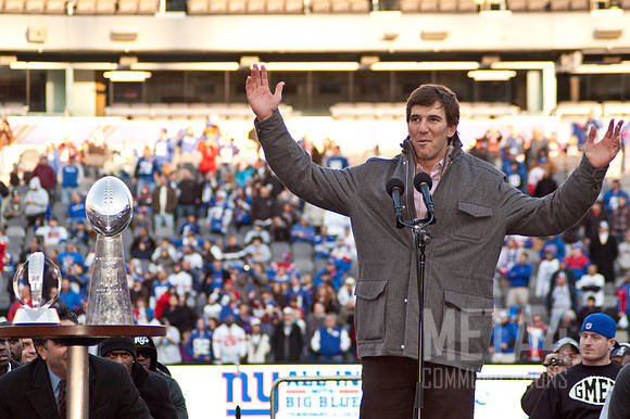 Quarterback Eli Manning | Super Bowl XLVI Celebration at MetLife Stadium