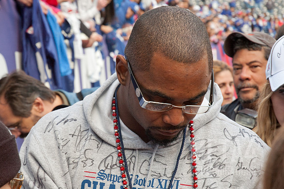 Running Back Ahmad Bradshaw | Super Bowl XLVI Celebration at MetLife Stadium