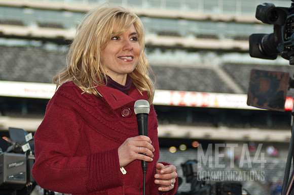 Local TV Reporter | Super Bowl LXVI Celebration at MetLife Stadium