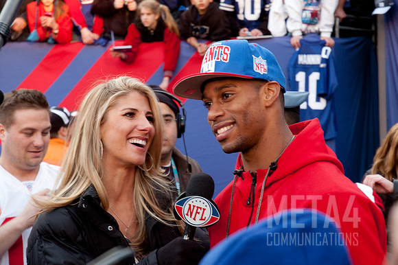 Wide Receiver Victor Cruz Interview | Super Bowl XLVI Celebration at MetLife Stadium